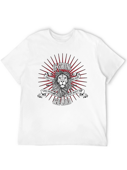 Be Strong Lion Graphic T-Shirt - Christian Apparel