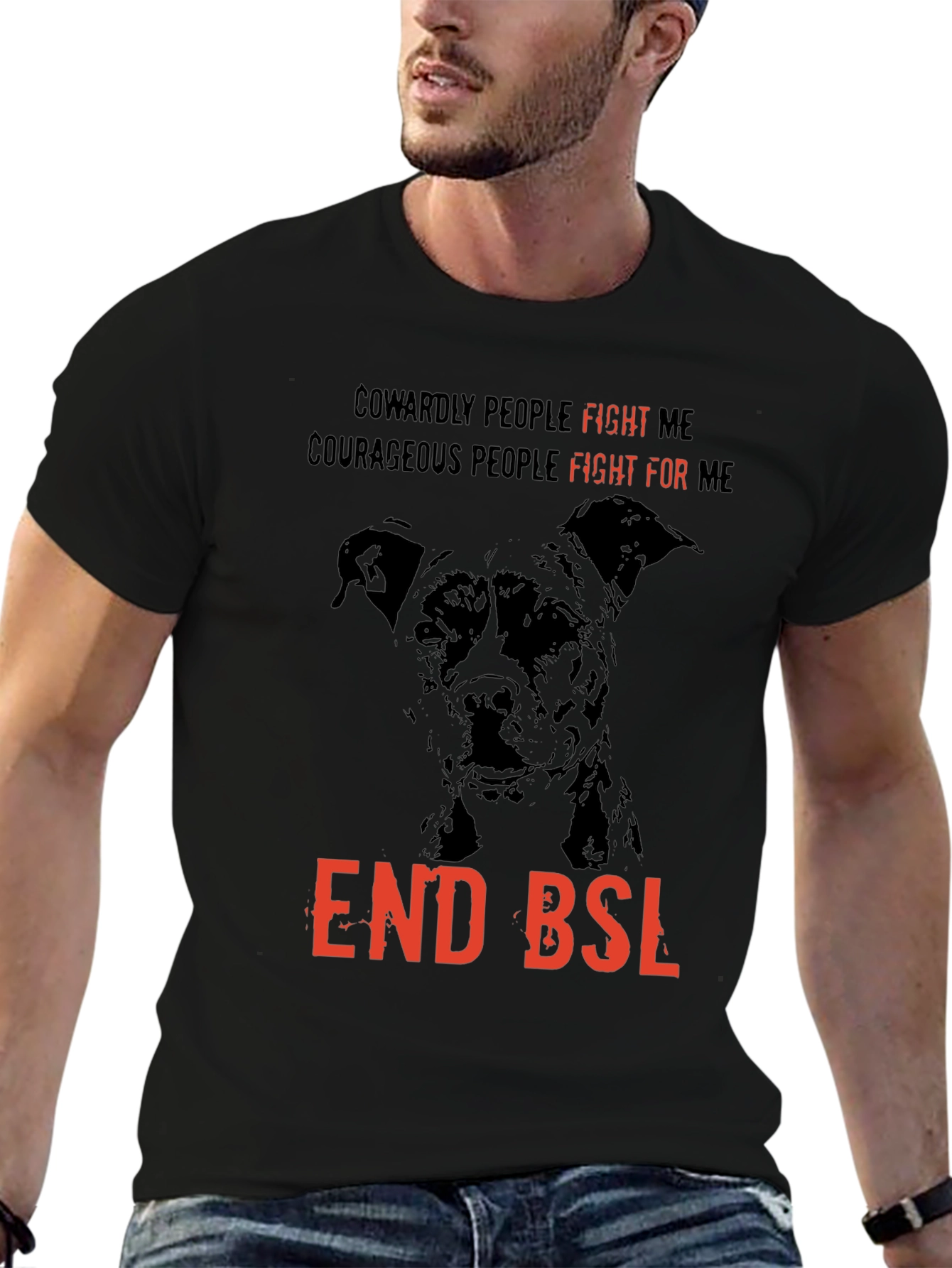 End BSL Dog T-Shirt - Fight For Me