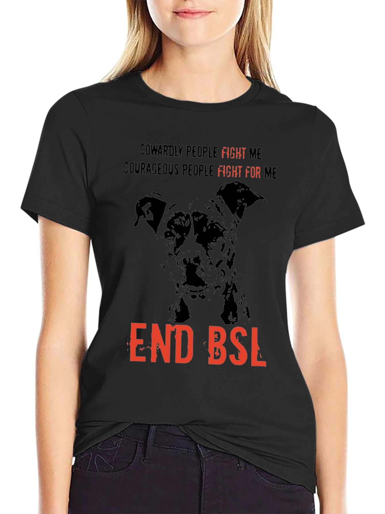End BSL Dog T-Shirt - Fight For Me