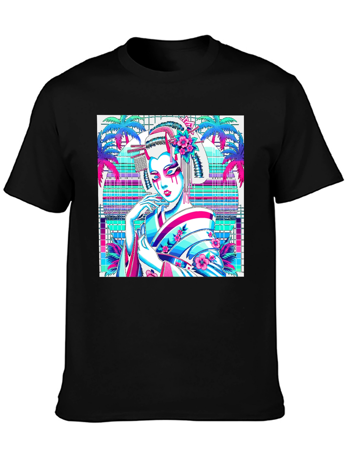Geisha Graphic Print Tee - Stylish & Unique!