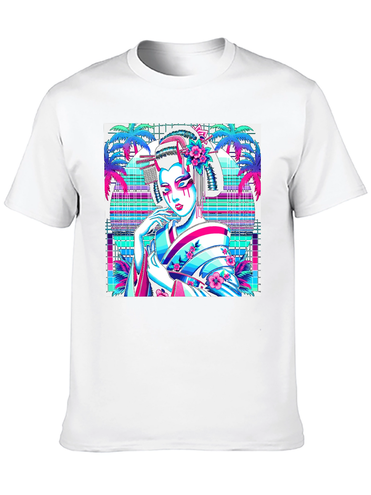 Geisha Graphic Print Tee - Stylish & Unique!