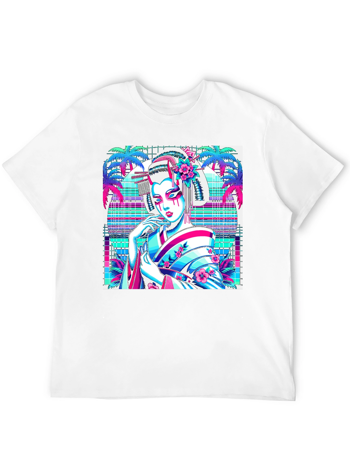 Geisha Graphic Print Tee - Stylish & Unique!