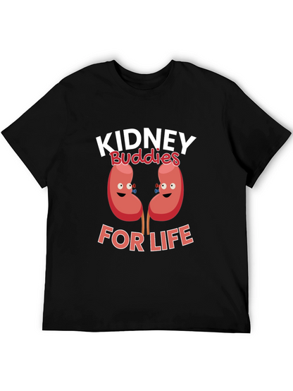 Kidney Buddies For Life Black T-Shirt