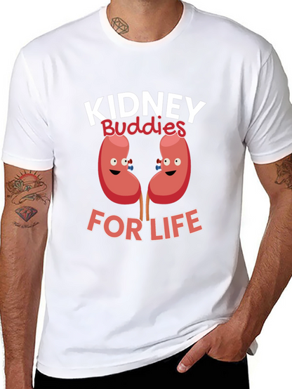 Kidney Buddies For Life Black T-Shirt