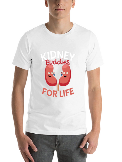 Kidney Buddies For Life Black T-Shirt