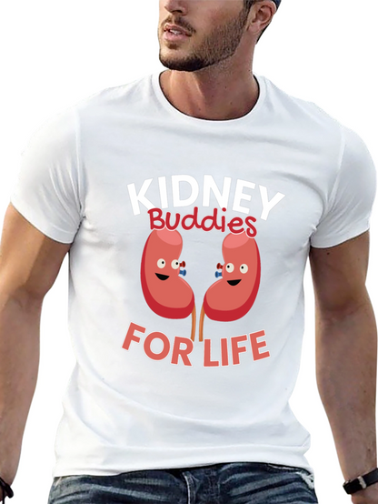 Kidney Buddies For Life Black T-Shirt