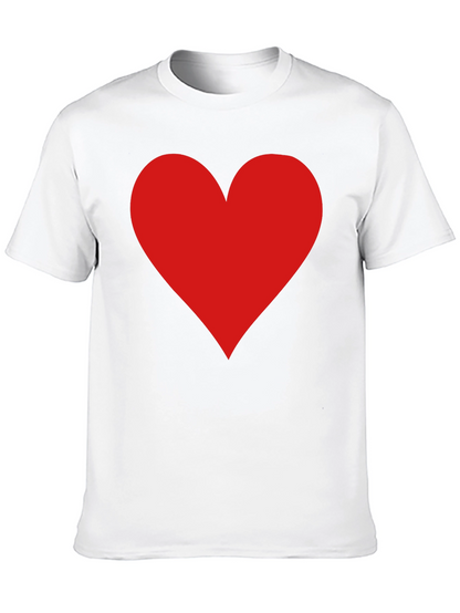Red Heart Graphic Black T-Shirt - Love Tee