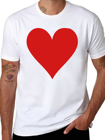 Red Heart Graphic Black T-Shirt - Love Tee