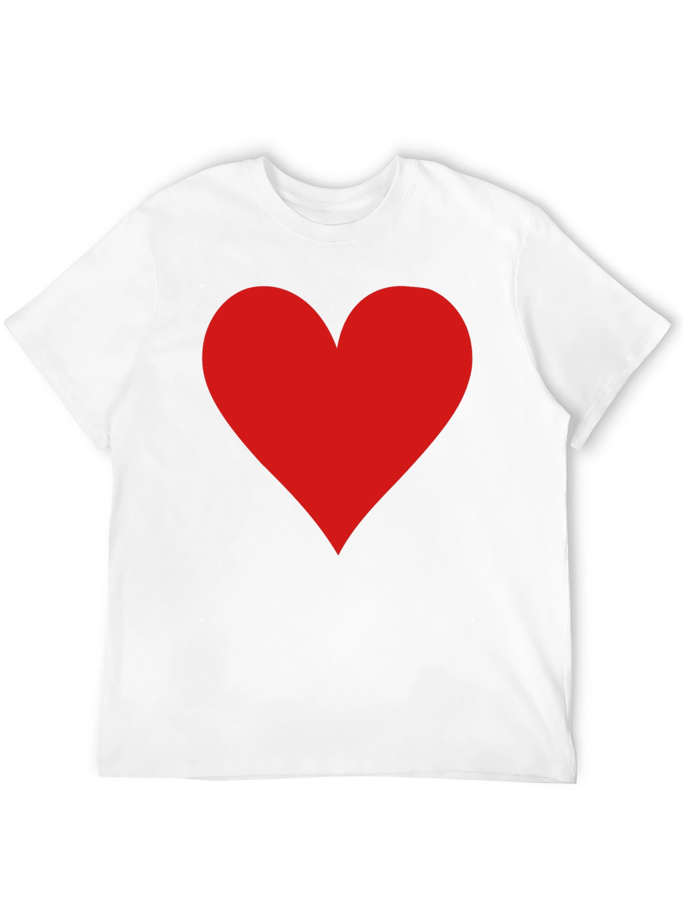 Red Heart Graphic Black T-Shirt - Love Tee