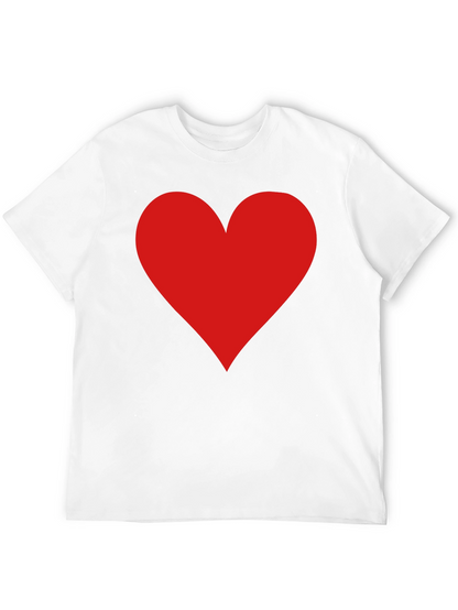 Red Heart Graphic Black T-Shirt - Love Tee