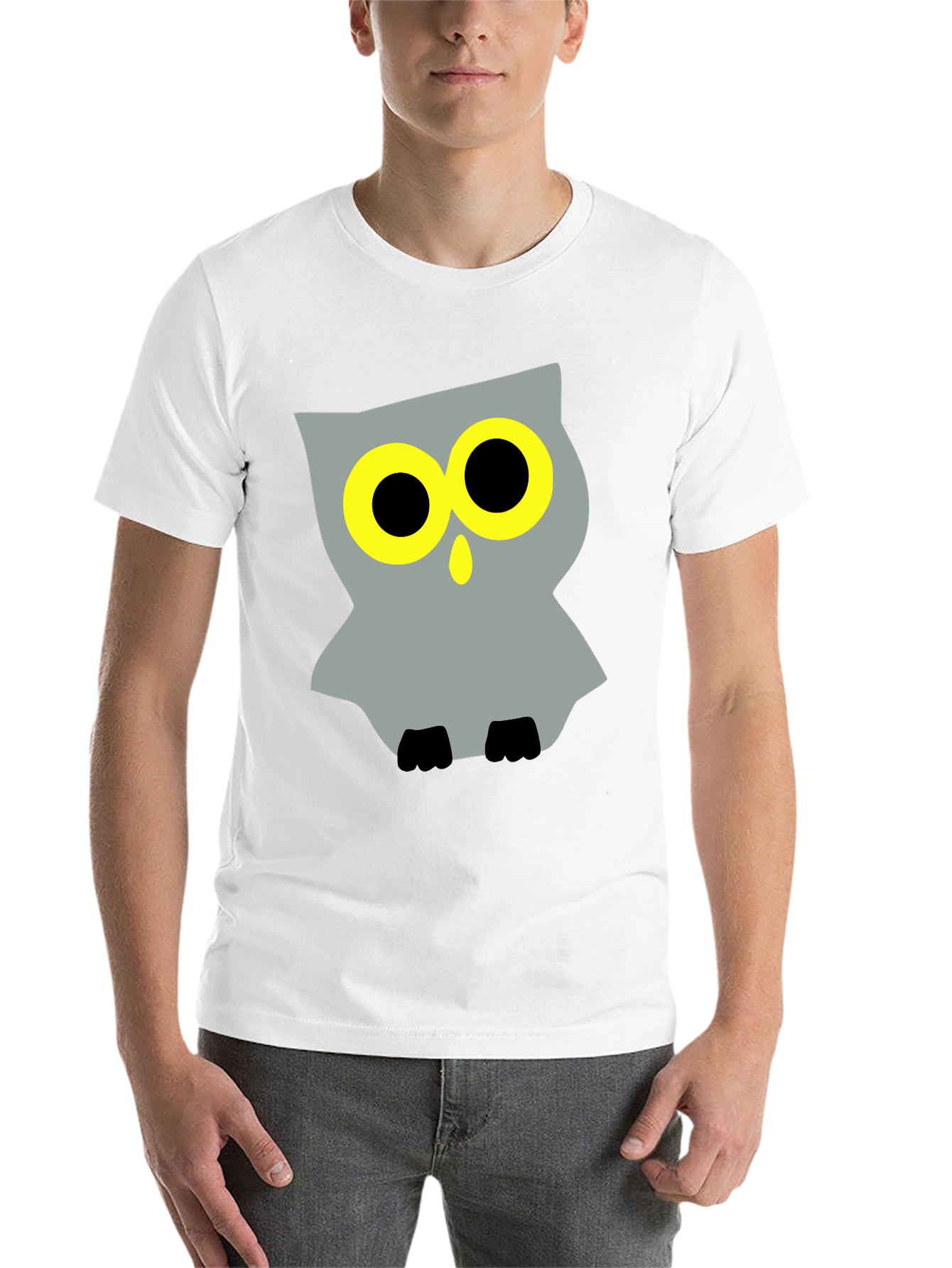 Cool Owl Graphic Black T-Shirt