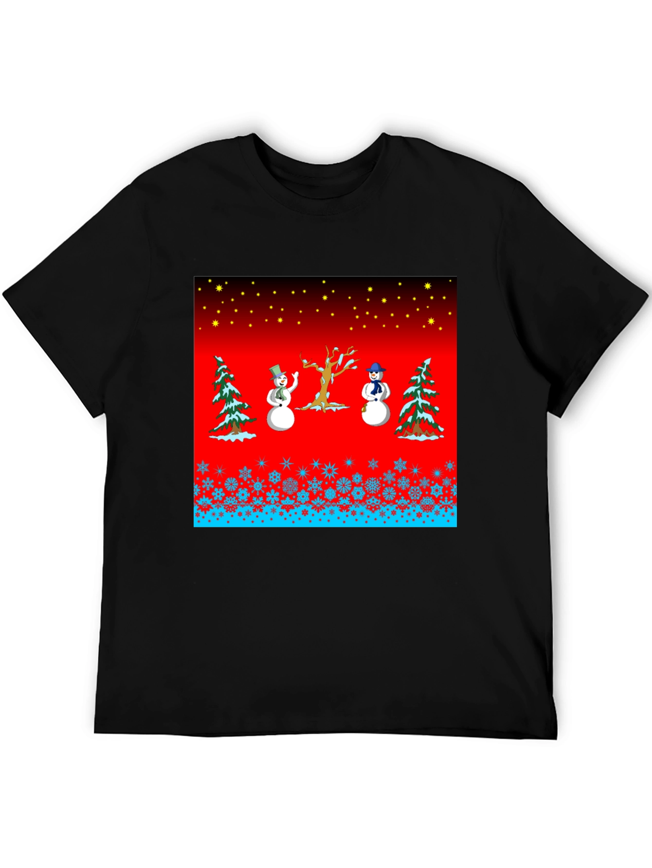 Festive Winter Snowman Graphic Tee