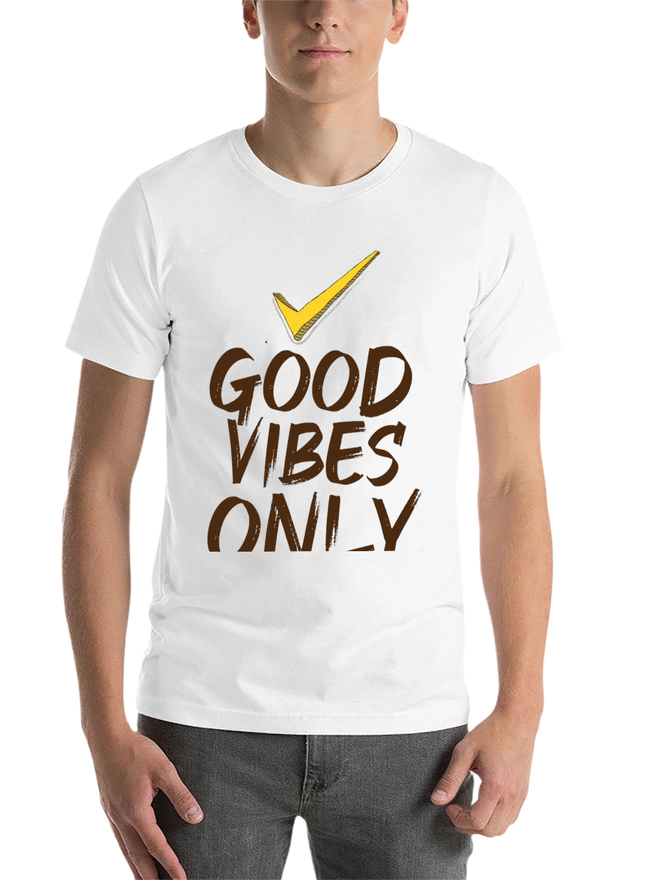 Good Vibes Only Black Graphic T-Shirt