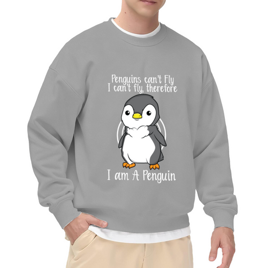Cute Penguin Penguins Can¡¯t Fly Funny Quote Sweatshirt