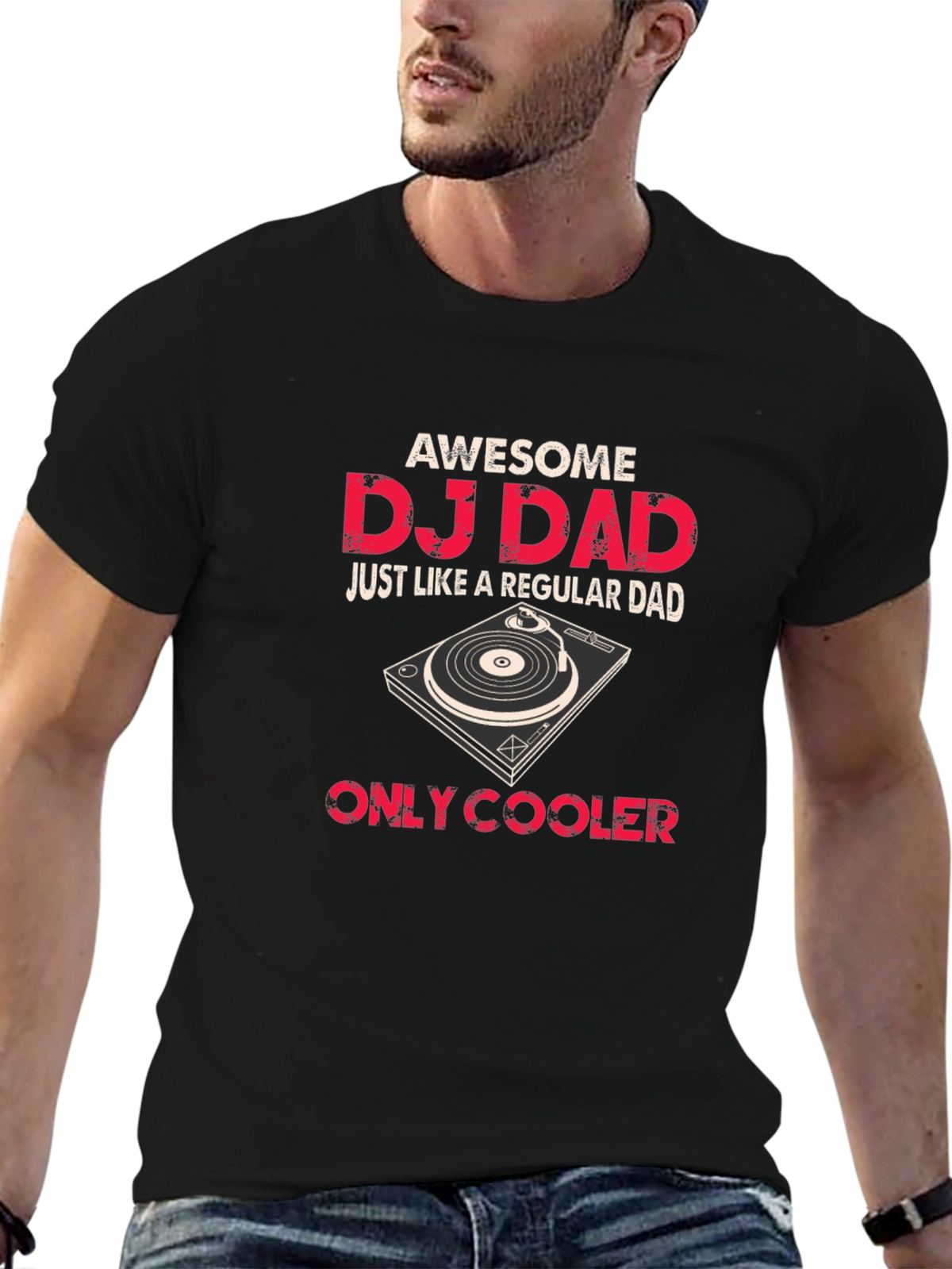 Awesome DJ Dad Graphic T-Shirt