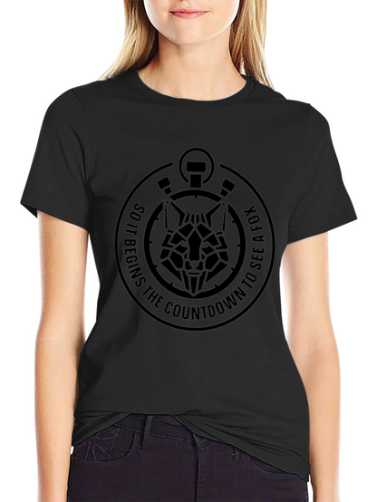 Geometric Fox Countdown T-Shirt