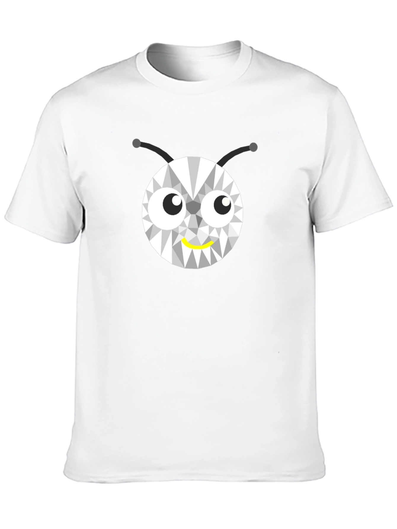 Geometric Bug Graphic Tee - Modern Style