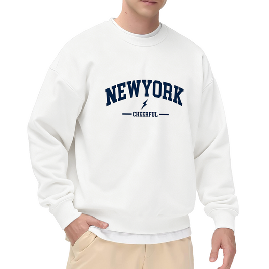 Lightning Logo New York Cheerful Crewneck Sweatshirt