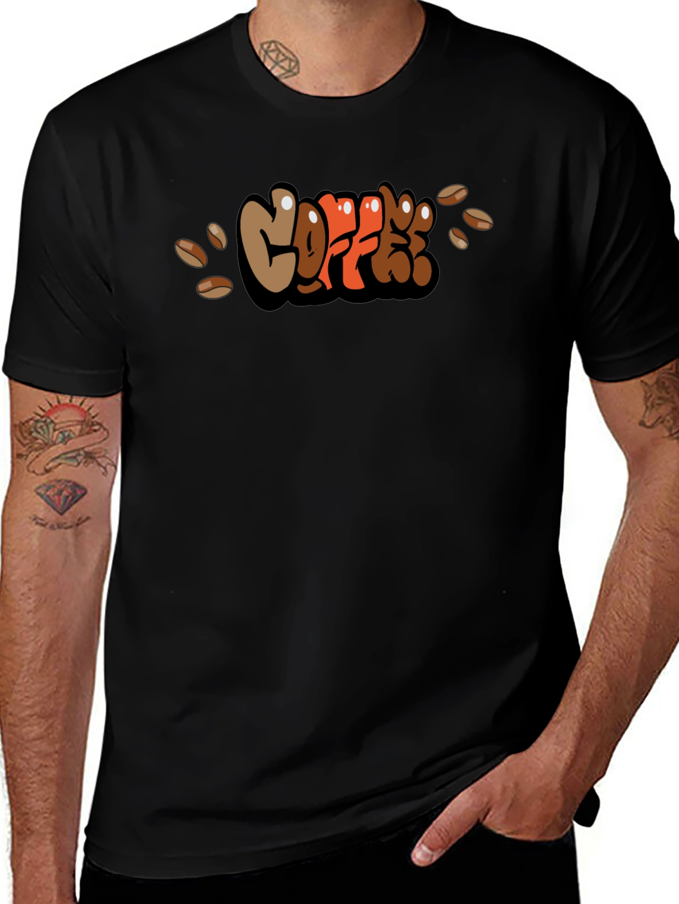 Coffee Lovers Black Graphic Tee