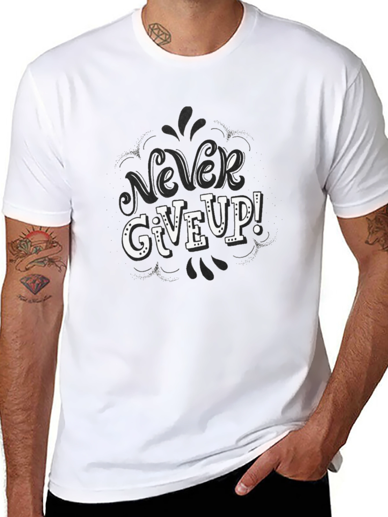 Never Give Up! Graphic Tee