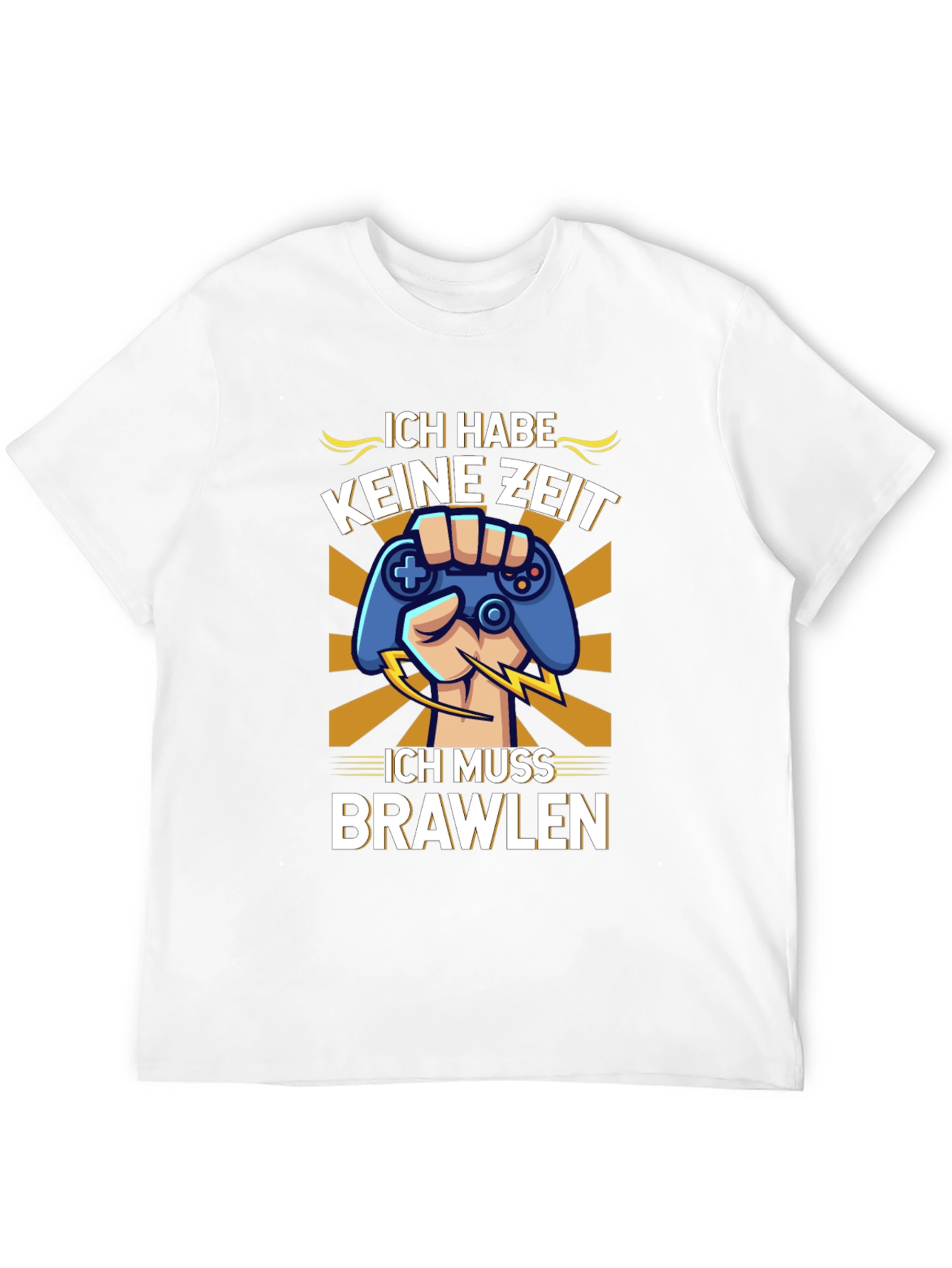 Ich Muss Brawlen Gamer T-Shirt - Black