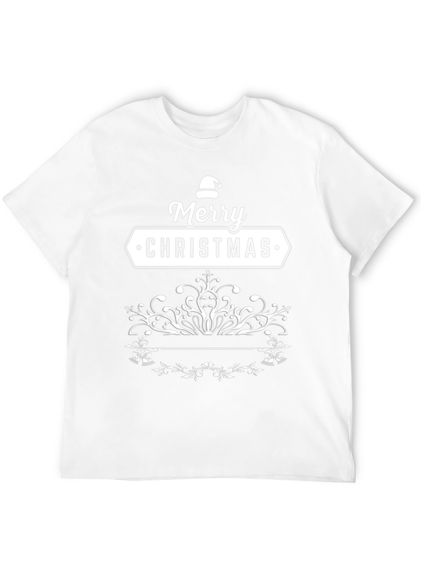 Merry Christmas Black T-Shirt Holiday Tee