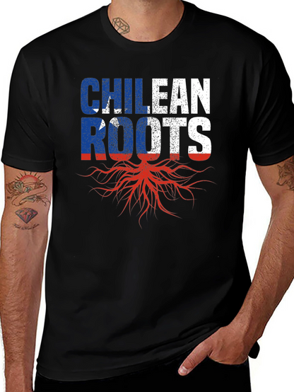 Chilean Roots Graphic T-Shirt - Black