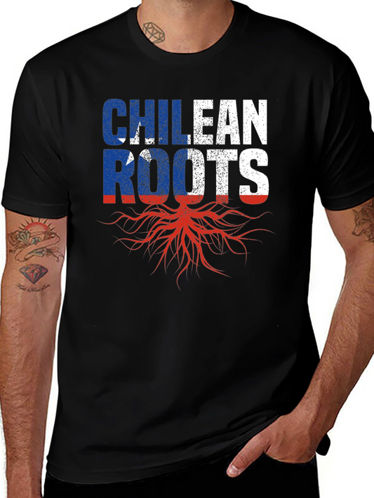 Chilean Roots Graphic T-Shirt - Black