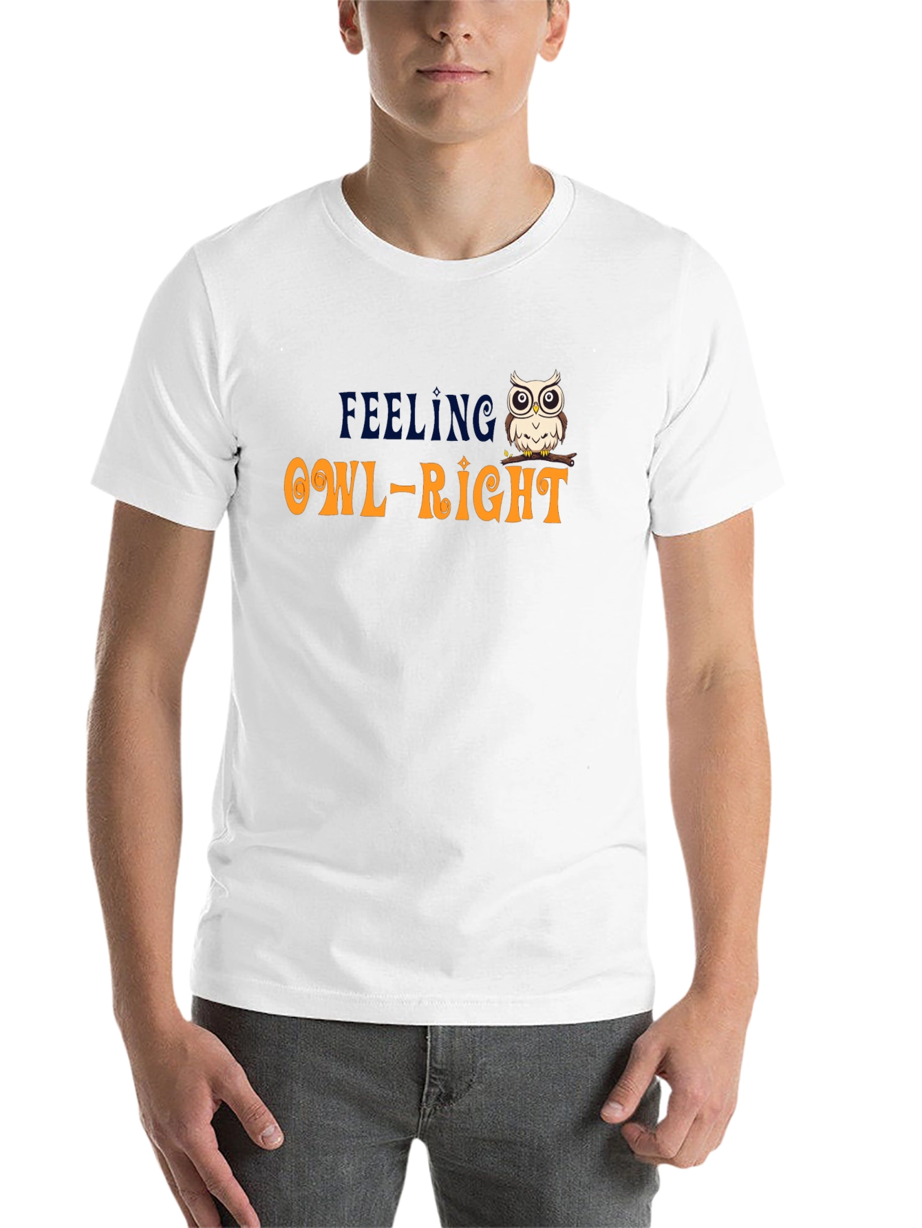 Feeling Owl-Right T-Shirt