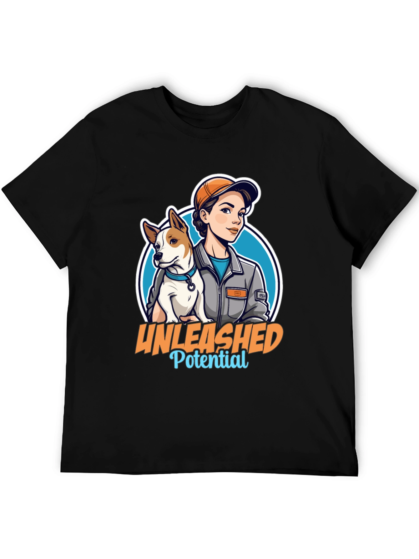 Unleashed Potential T-Shirt - Woman and Dog Graphic Tee