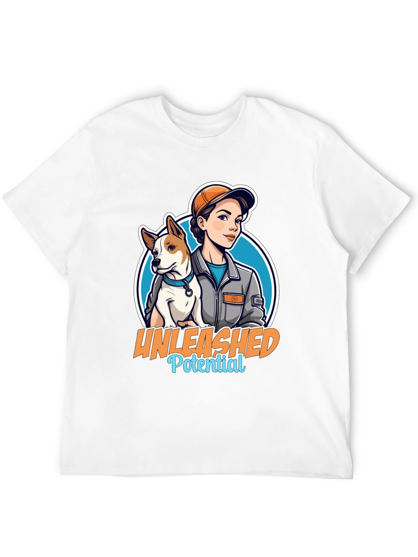 Unleashed Potential T-Shirt - Woman and Dog Graphic Tee