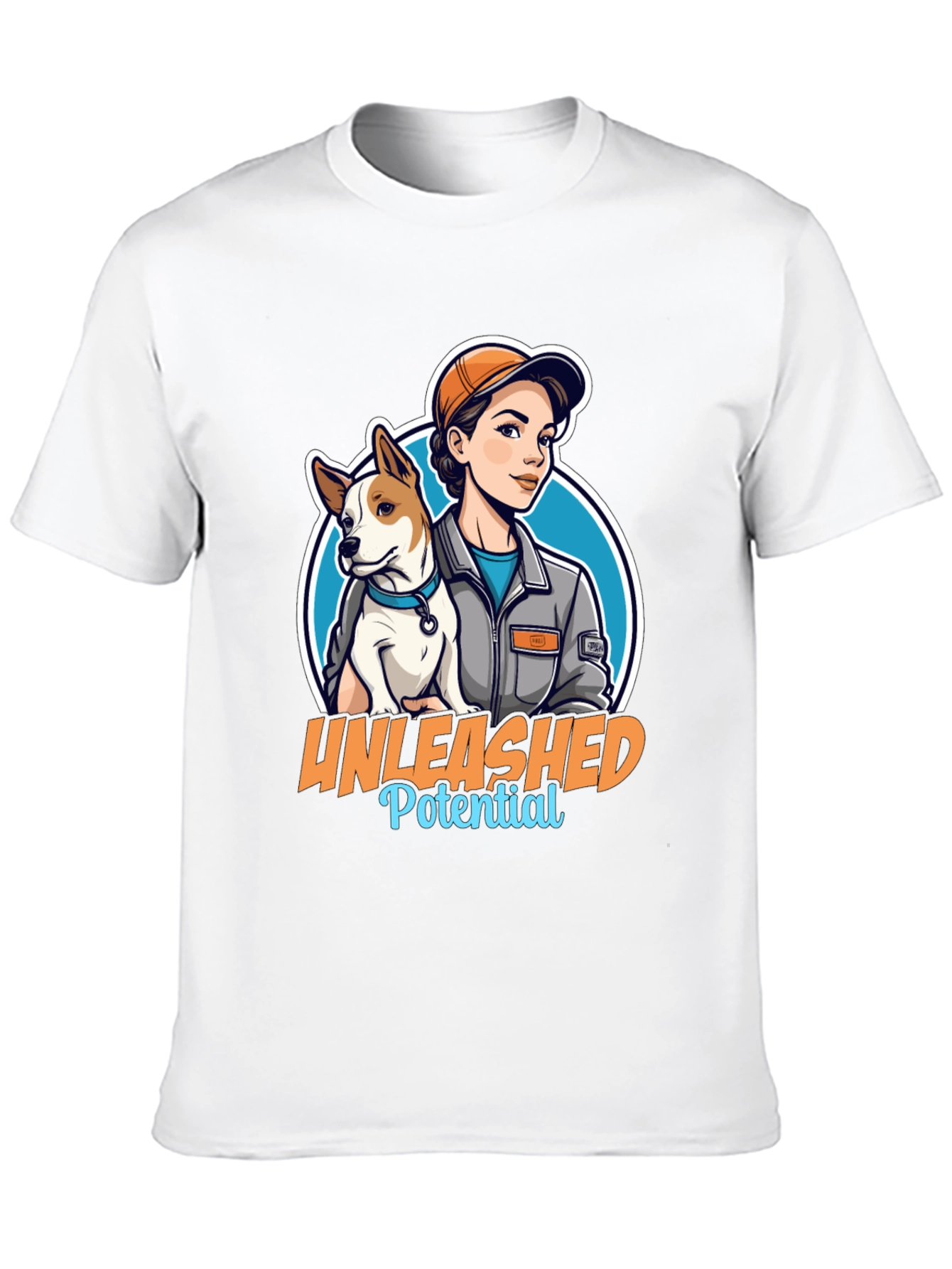Unleashed Potential T-Shirt - Woman and Dog Graphic Tee
