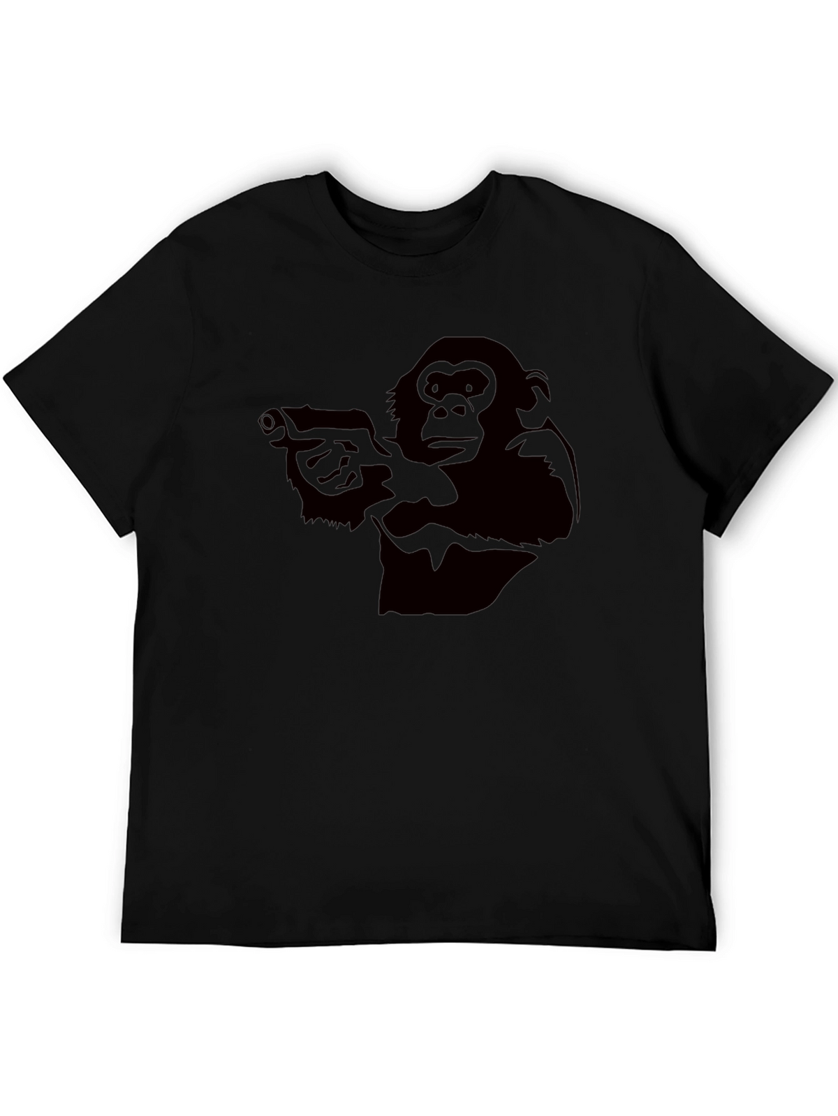 Monkey Gun T-Shirt - Black Graphic Tee