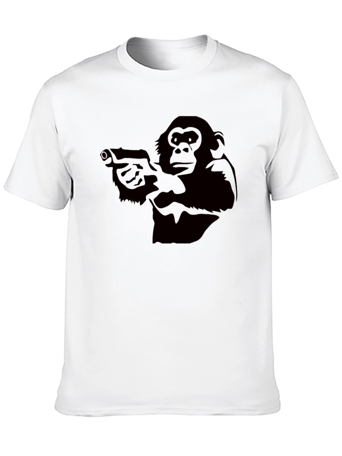 Monkey Gun T-Shirt - Black Graphic Tee