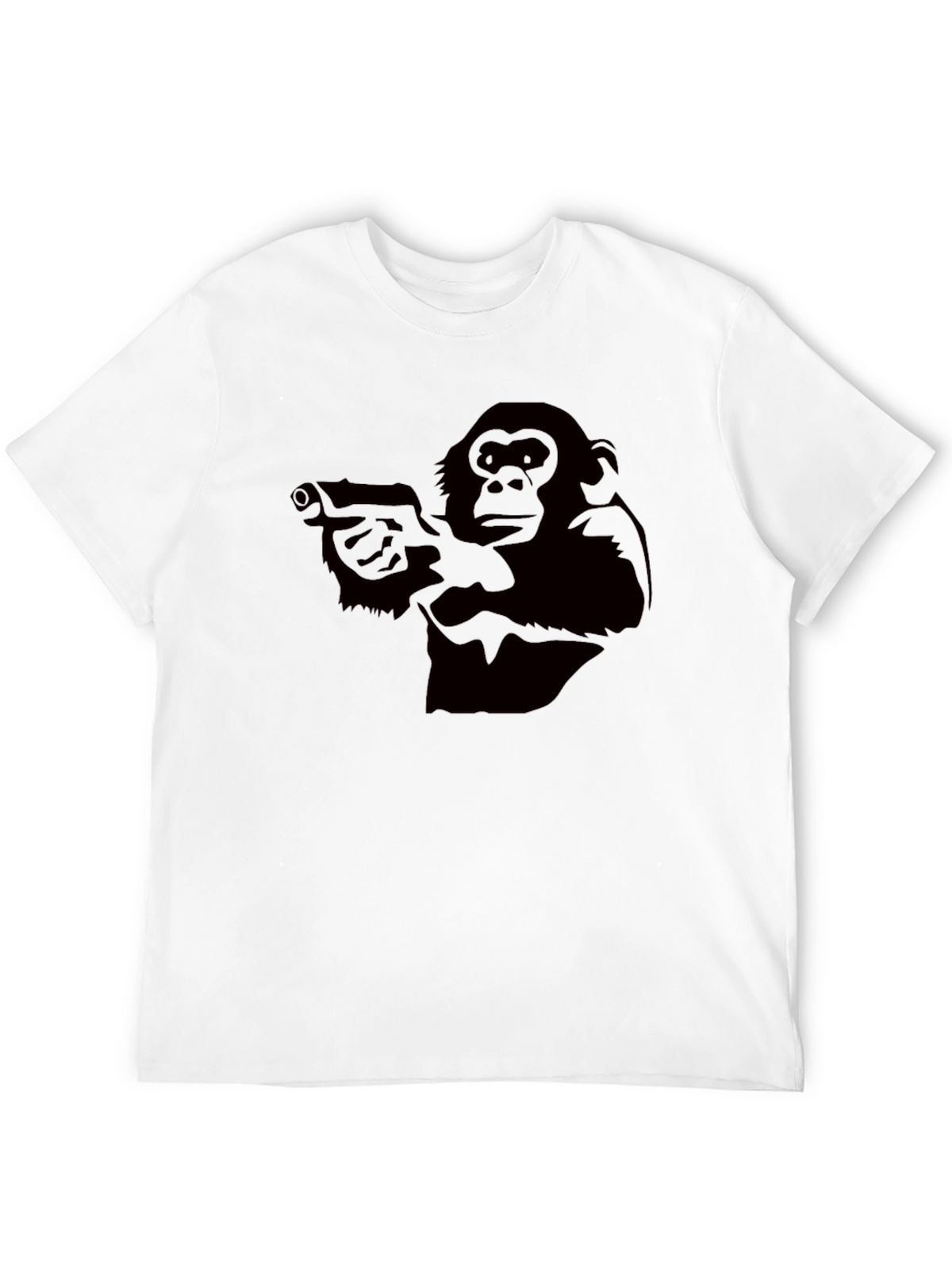 Monkey Gun T-Shirt - Black Graphic Tee