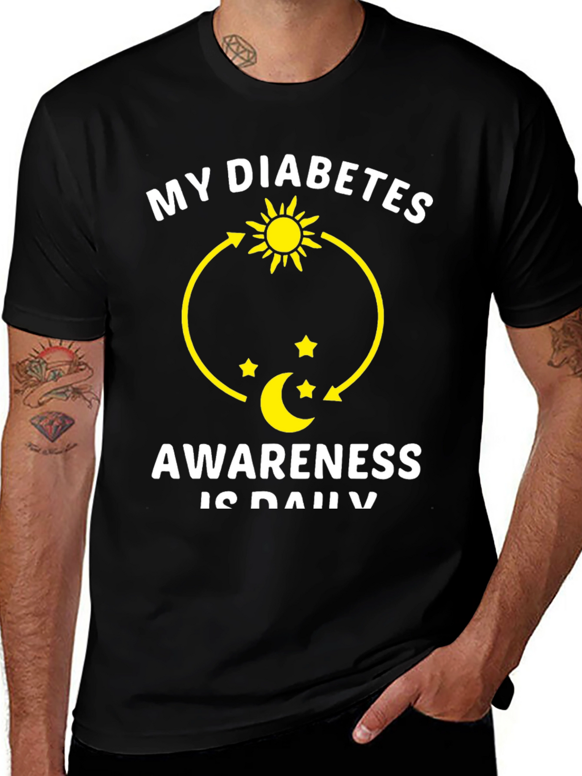 Diabetes Awareness Daily Graphic T-Shirt