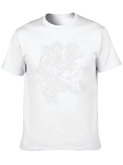 Astronaut Guitar Player Graphic Tee