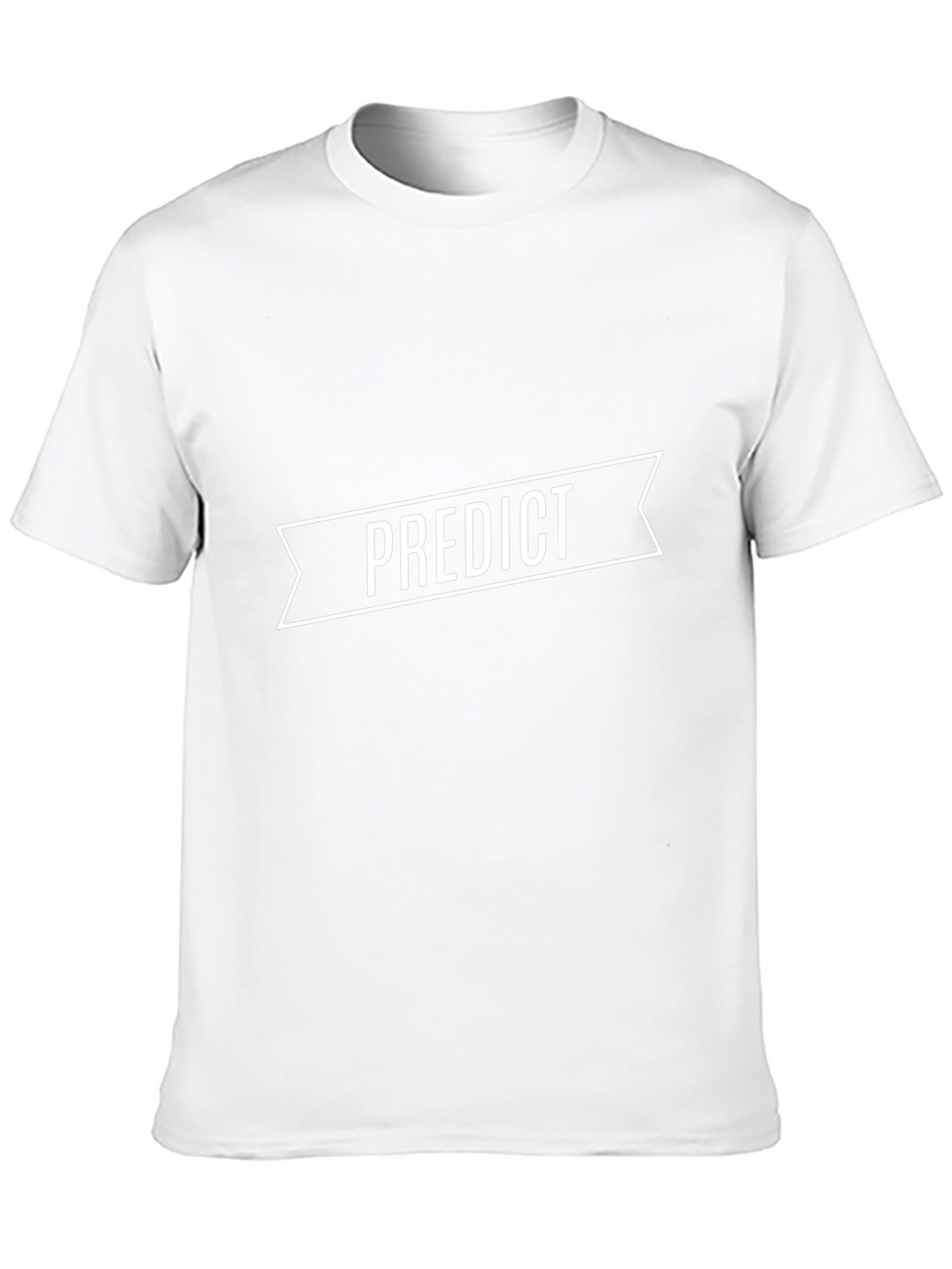 Predict Graphic Tee - Black Casual T-Shirt