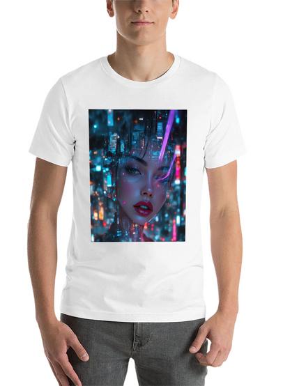 Cyberpunk Girl Black T-Shirt