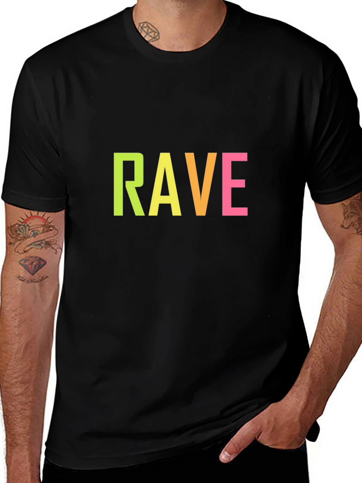 Rave Graphic Tee - Vibrant Party Shirt