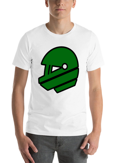 Retro Green Helmet Graphic T-Shirt
