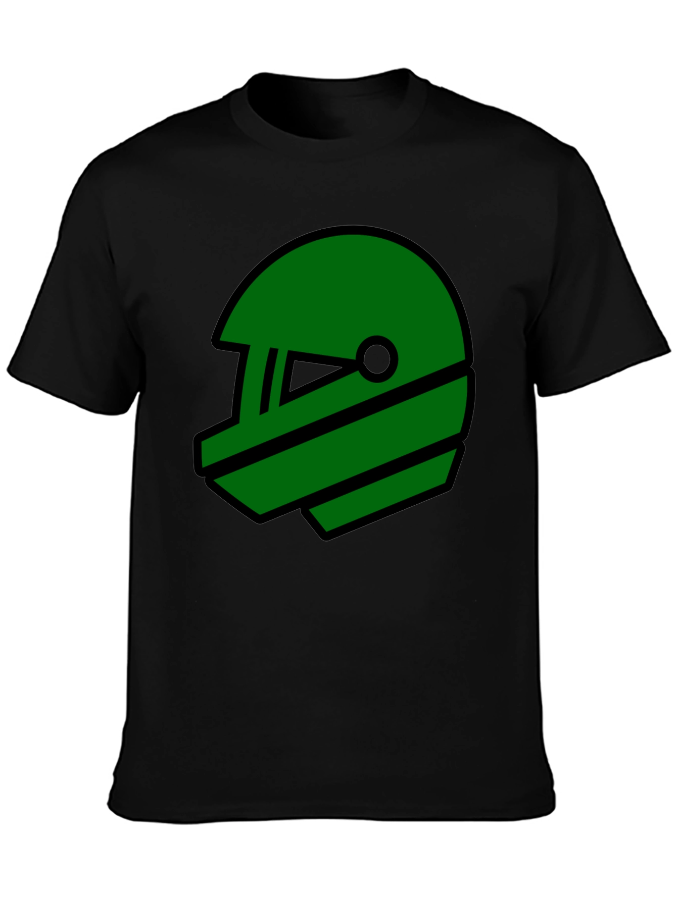 Retro Green Helmet Graphic T-Shirt