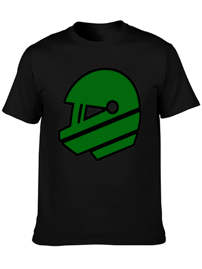 Retro Green Helmet Graphic T-Shirt