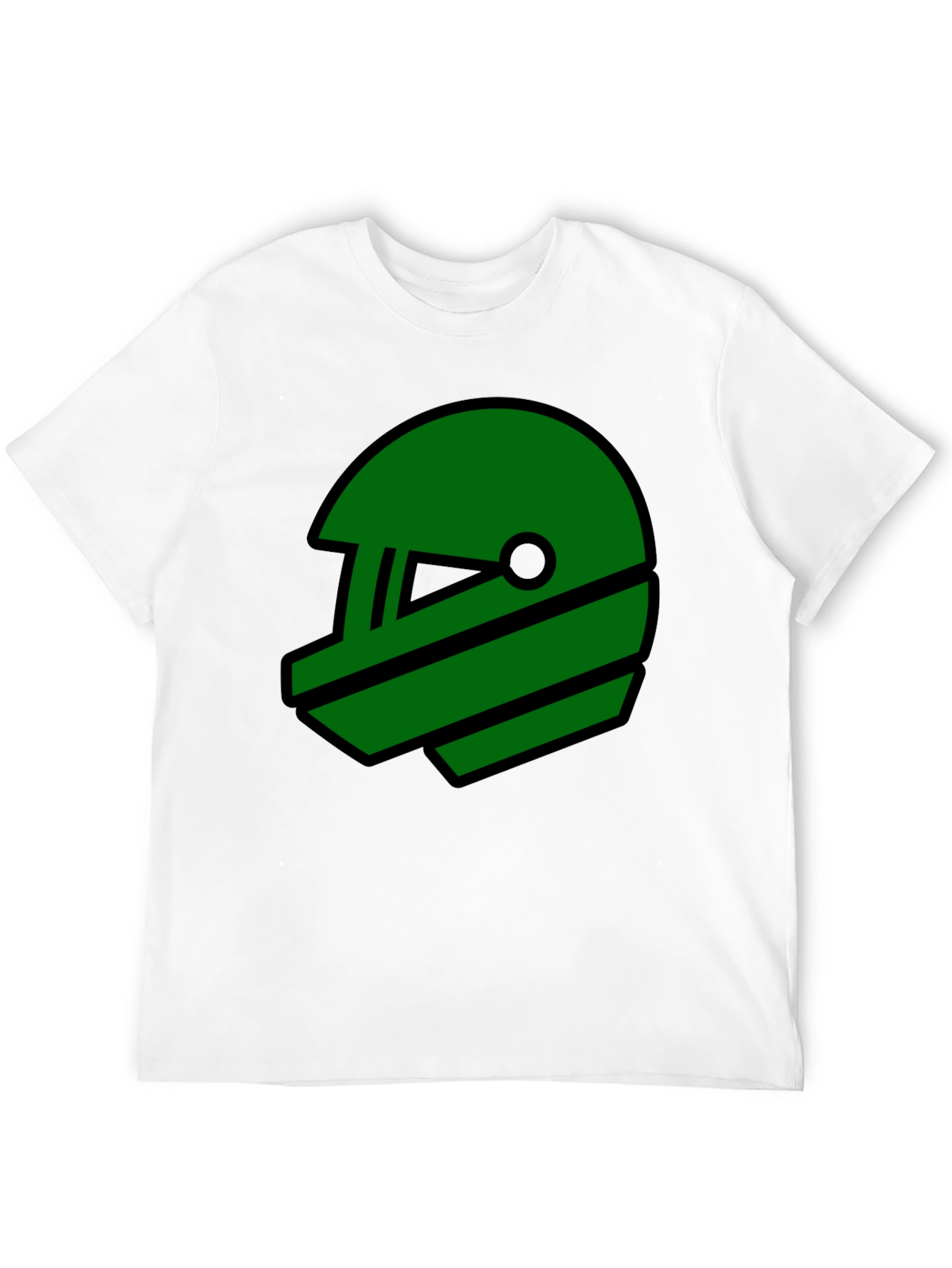 Retro Green Helmet Graphic T-Shirt