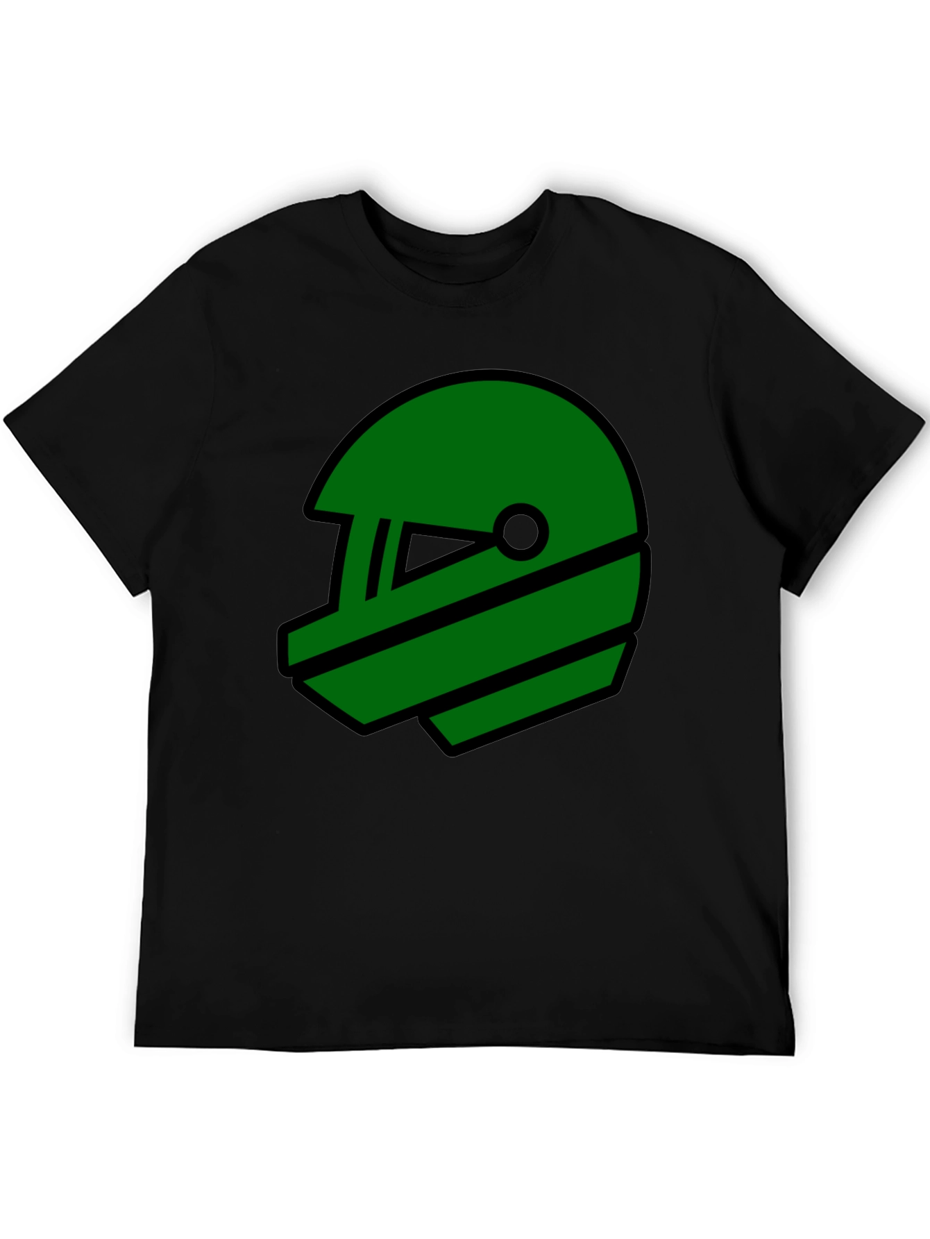 Retro Green Helmet Graphic T-Shirt