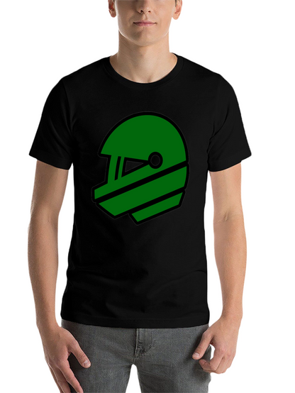 Retro Green Helmet Graphic T-Shirt