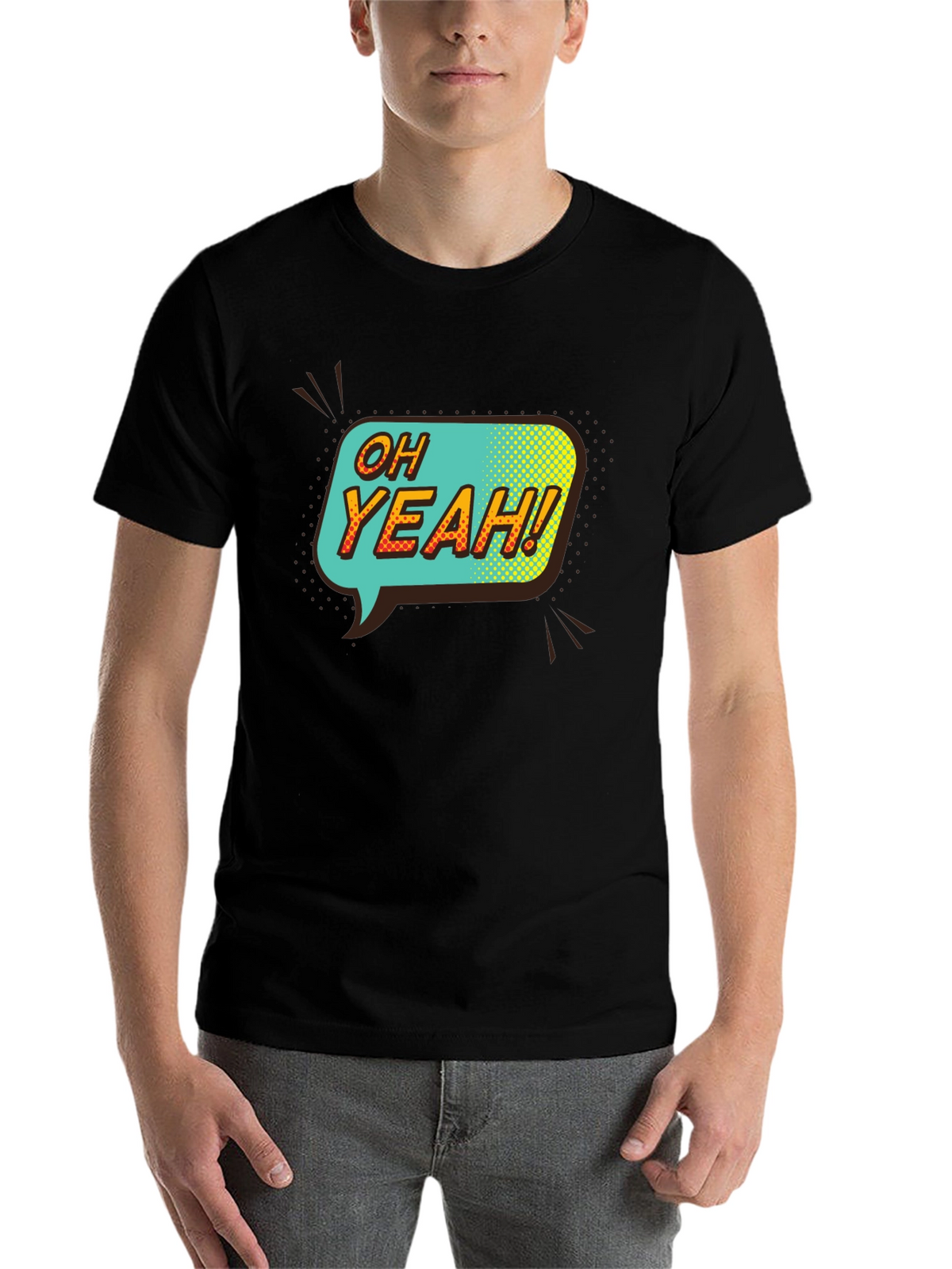Oh Yeah! Graphic Print T-Shirt