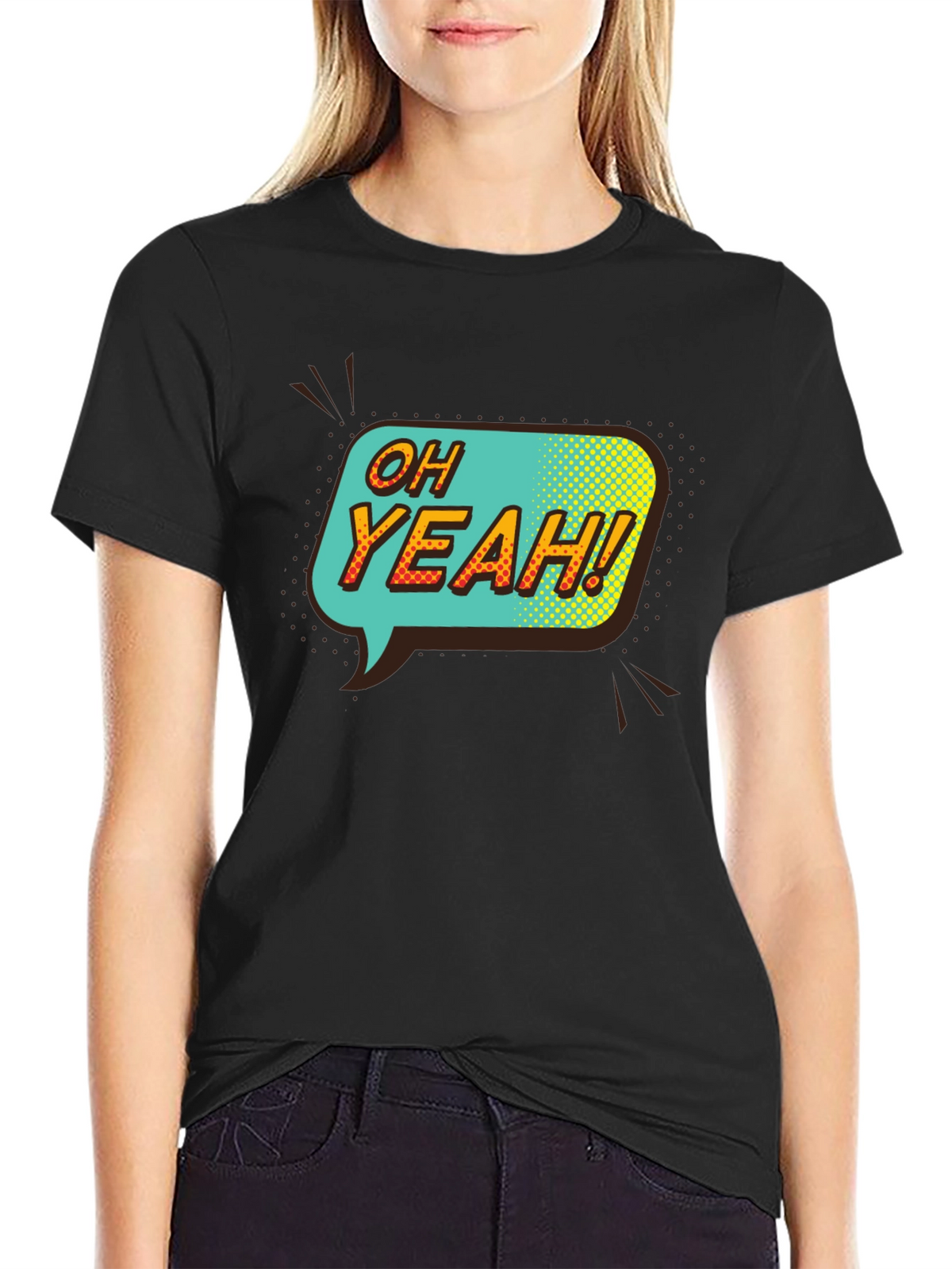 Oh Yeah! Graphic Print T-Shirt