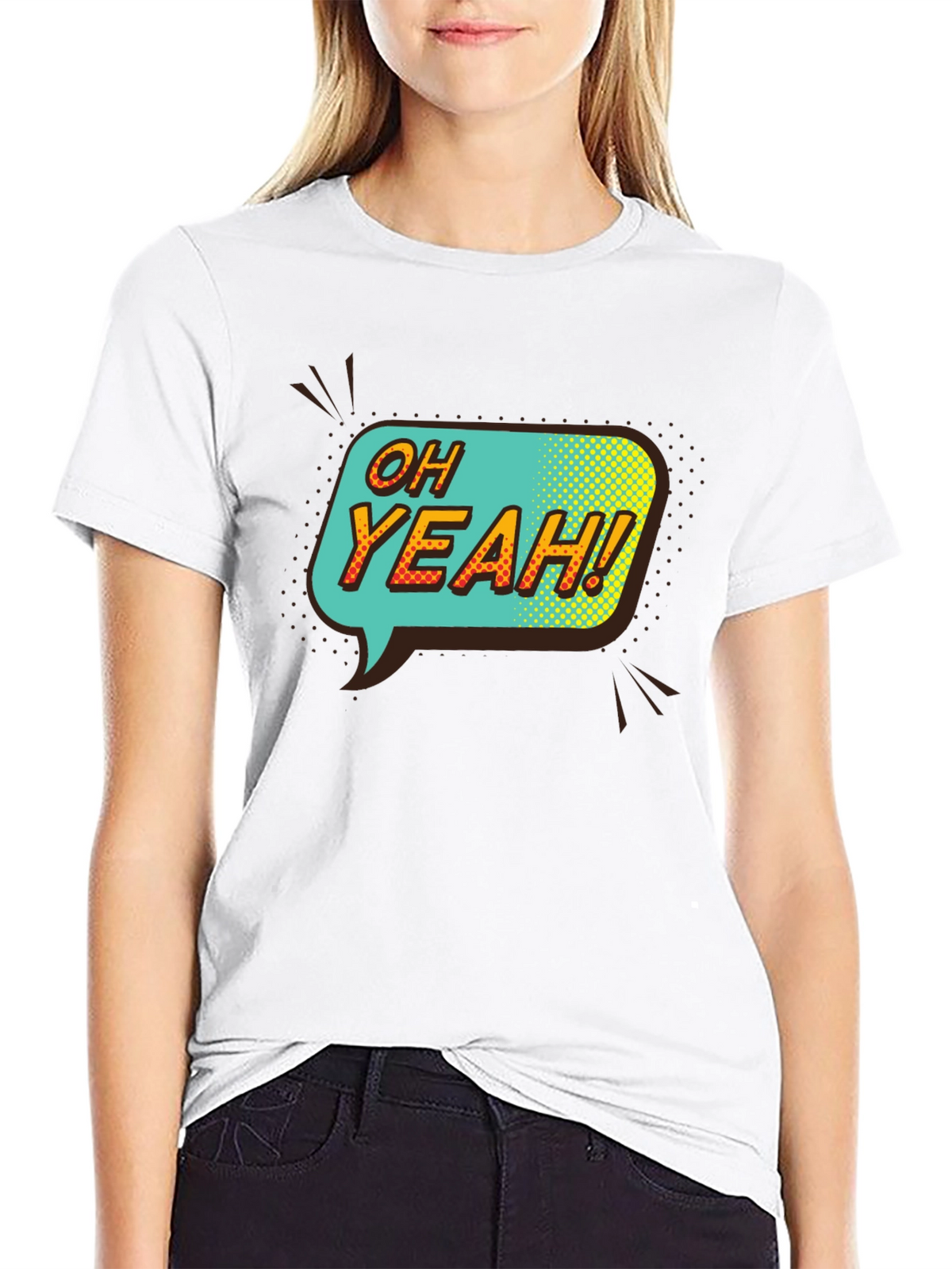 Oh Yeah! Graphic Print T-Shirt