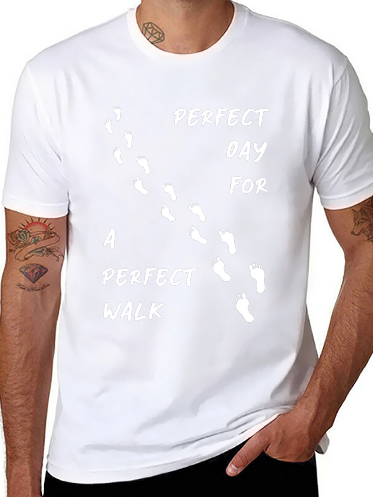 Perfect Day Walk Tee - Footprint Design